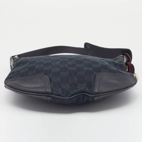 Authentic Gucci Black GG Canvas and Leather Small Princy Hobo - Picture 7 of 13
